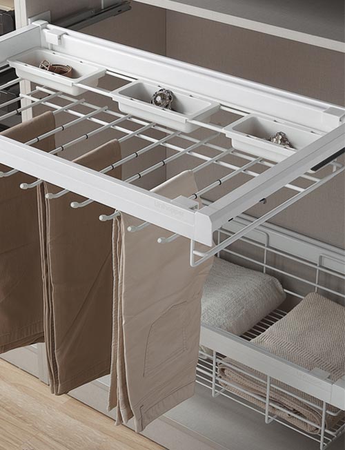 MULTI FUNCTIONAL PLASTIC TROUSER RACK